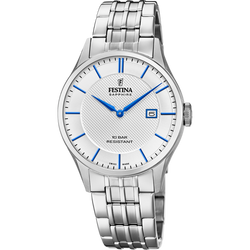 Festina Swiss Made orologio uomo silver/blu F20005/2