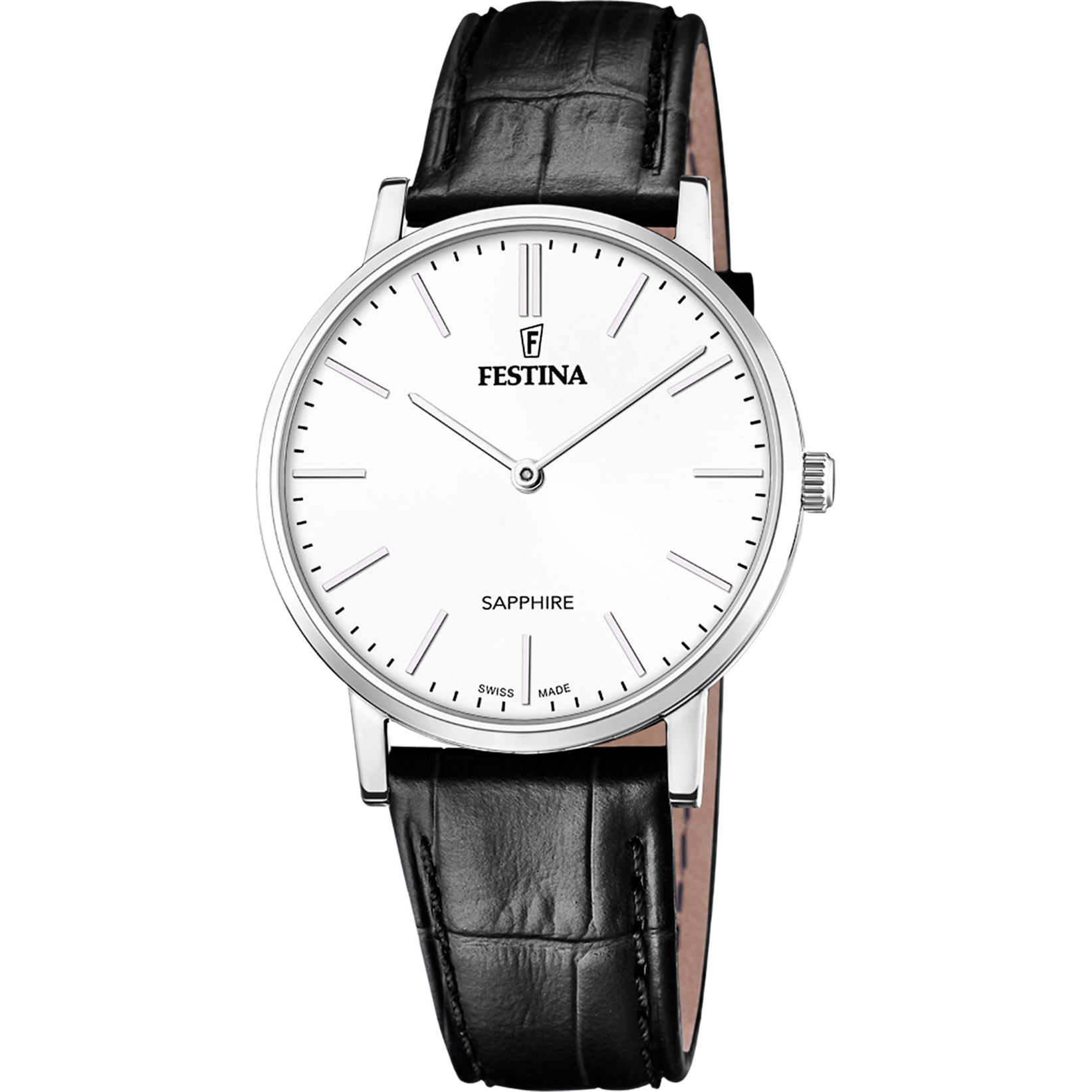 Festina Swiss Made orologio uomo in pelle bianco F20012/1