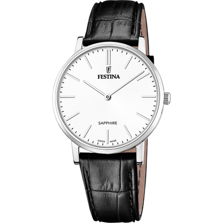 Festina Swiss Made orologio uomo in pelle bianco F20012/1