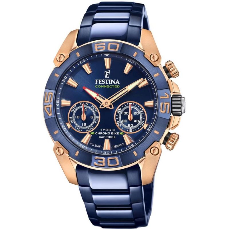 Festina Connected orologio smart acciaio blu uomo F20549/1