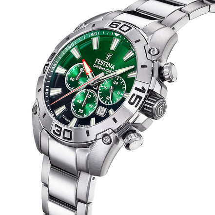 Festina Chrono Bike 2021 orologio cronografo silver/verde uomo F20543/3