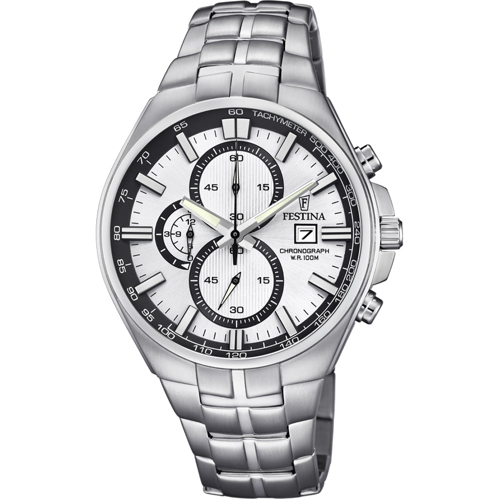 Festina Timeless Chronograph orologio uomo silver F6862/1