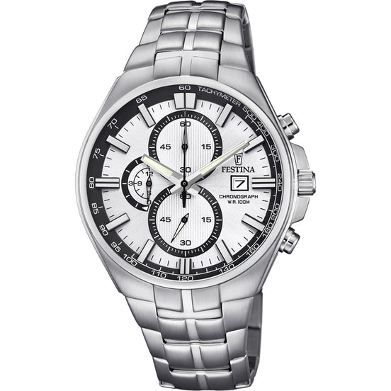 Festina Timeless Chronograph orologio uomo silver F6862/1