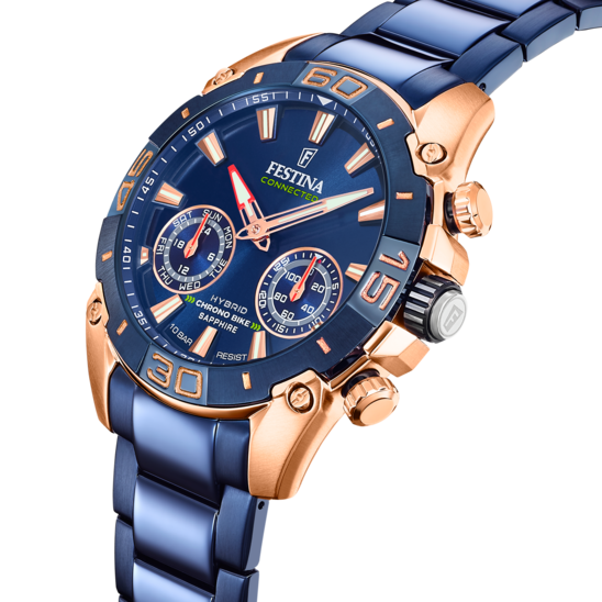 Festina Connected orologio smart acciaio blu uomo F20549/1