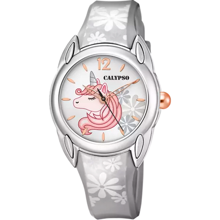 Calypso Sweet Time argento cinturino in gomma donna K5734/A