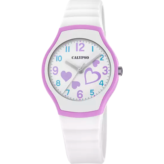 OROLOGIO CALYPSO JUNIOR COLLECTION K5806/1 BIANCO CINTURINO GOMMA,  K5806/1