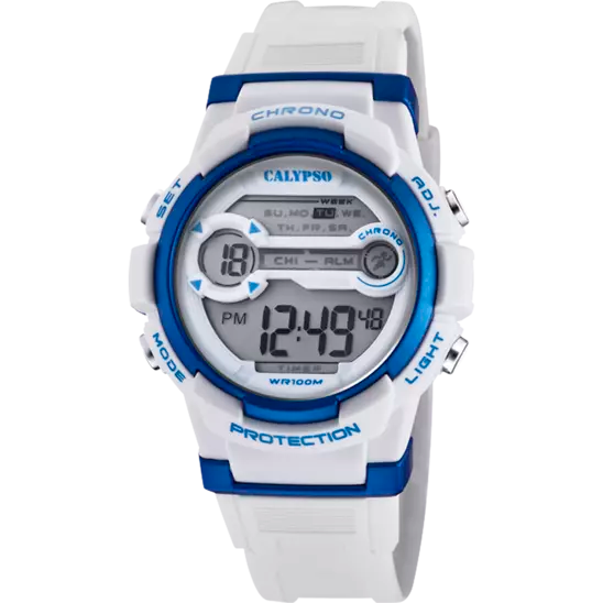 OROLOGIO CALYPSO K5808/1 DIGITALE CINTURINO GOMMA, BAMBINI