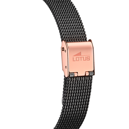 Lotus Minimalist orologio 29mm donna nero bracciale in acciaio 18496/3