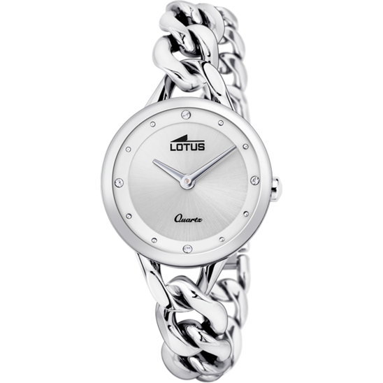 Lotus Trendy orologio donna bianco bracciale in acciaio 18721/1