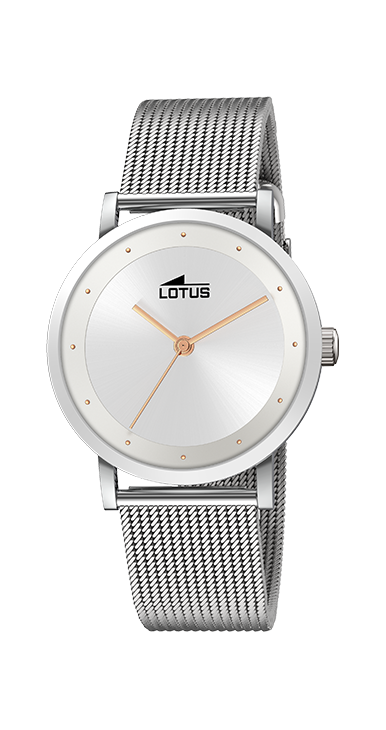 Lotus orologio 35mm donna solo tempo acciaio quadrante Silver LOT187901
