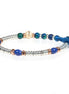 Gerba Mon Amour bracciale in argento occhio di tigre blu verde unisex MA16