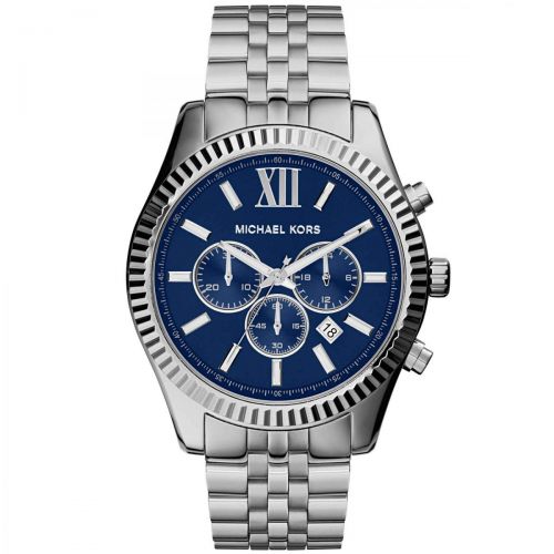 Michael Kors Lexington orologio cronografo uomo blu MK8280