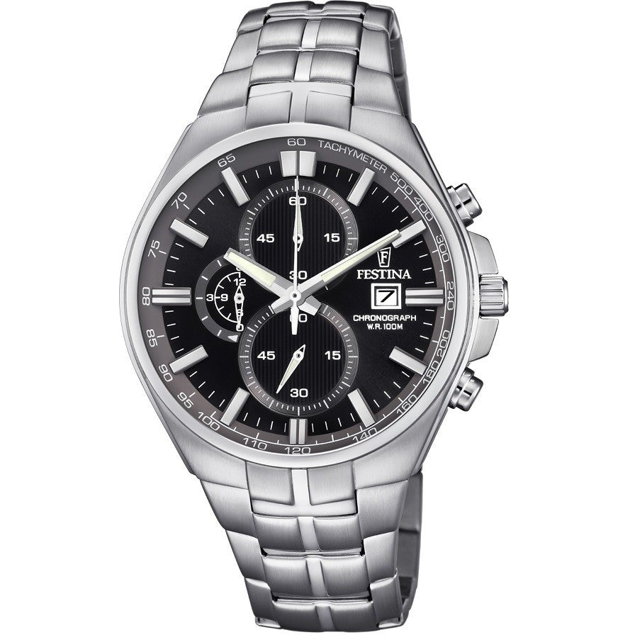 Festina Timeless Chronograph orologio uomo nero F6862/4