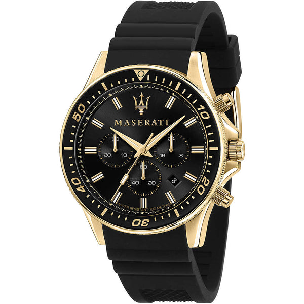 Maserati Sfida orologio cronografo uomo nero/gold R8871640001