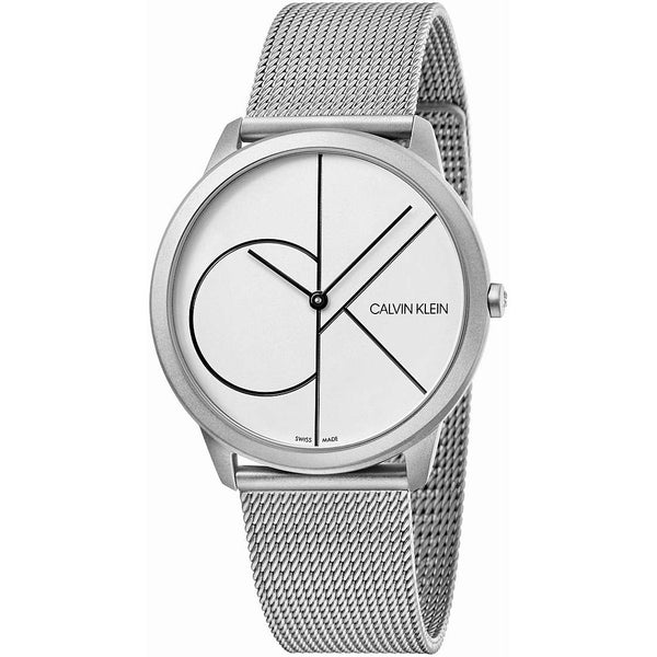 Calvin Klein Minimal orologio uomo acciaio/bianco K3M5115X