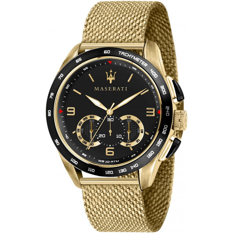 Maserati Traguardo orologio cronografo uomo golden R8873612010