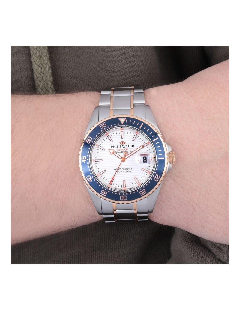 Philip Watch Sealion orologio uomo blu/bianco R8253209001