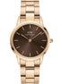 Daniel Wellington Iconic Link Amber orologio donna gold/marrone 32mm DW00100462