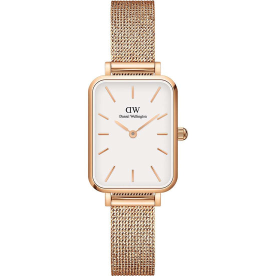 Daniel Wellington Quadro Pressed Melrose orologio donna gold/bianco 20x26 DW00100431