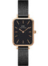 Daniel Wellington Quadro Pressed Ashfield orologio donna nero 20x26 DW00100433
