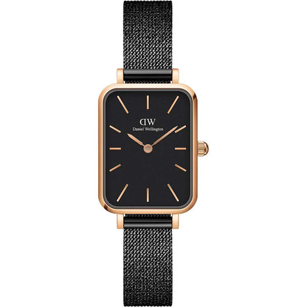 Daniel Wellington Quadro Pressed Ashfield orologio donna nero 20x26 DW00100433