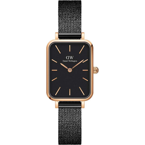 Daniel Wellington Quadro Pressed Ashfield orologio donna nero 20x26 DW00100433