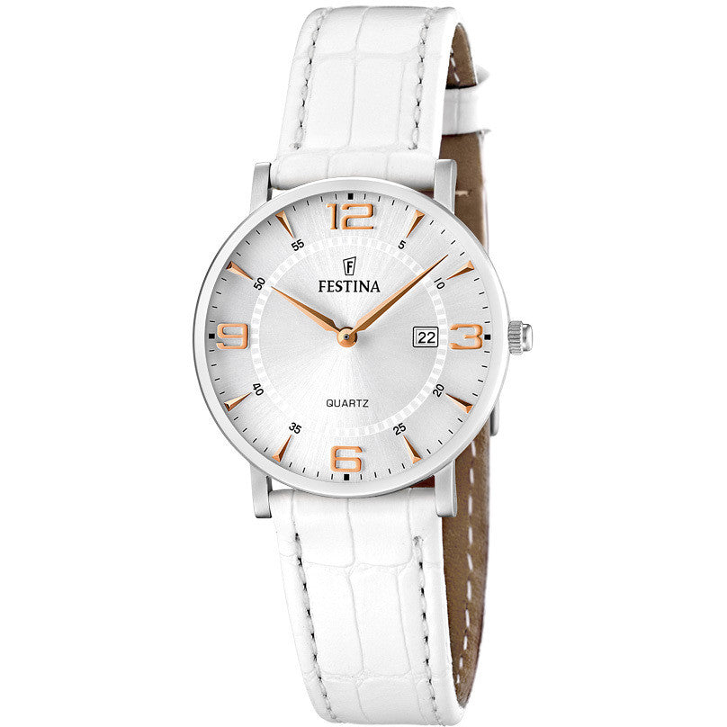 Festina Correa Classics orologio solo tempo donna bianco F16477/4