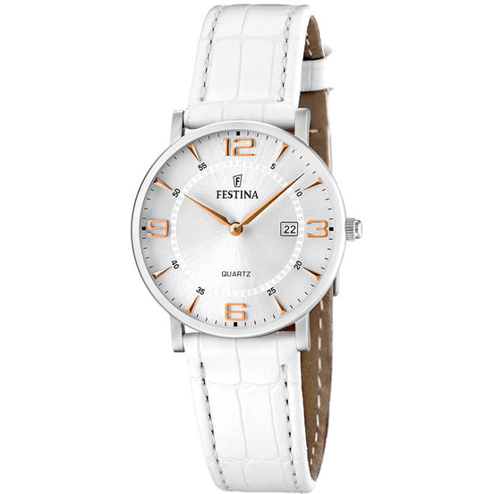 Festina Correa Classics orologio solo tempo donna bianco F16477/4
