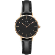 Daniel Wellington Petite orologio unisex pelle nero 28mm DW00100224