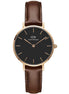 Daniel Wellington Petite orologio unisex pelle nero 28mm DW00100225
