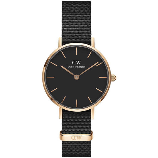 Daniel Wellington Petite orologio unisex nero/gold 28mm DW00100247