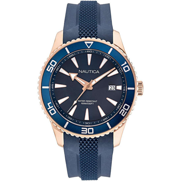 Nautica Pacific Beach orologio uomo silicone blu NAPPBF915