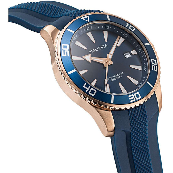 Nautica Pacific Beach orologio uomo silicone blu NAPPBF915