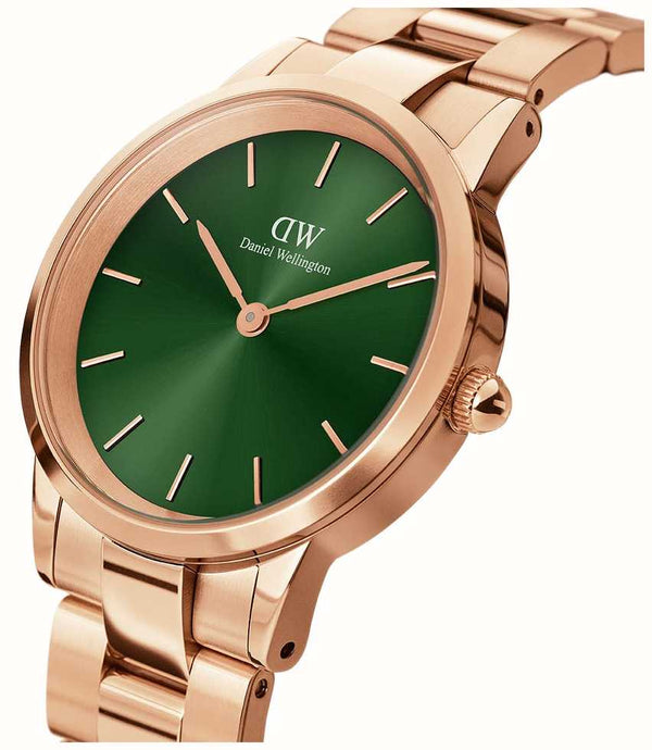 Daniel Wellington Iconic Link Emeradl orologio unisex gold/verde 36mm DW00100419