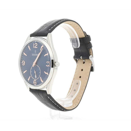 Festina Retro orologio blu pelle uomo F6857/8